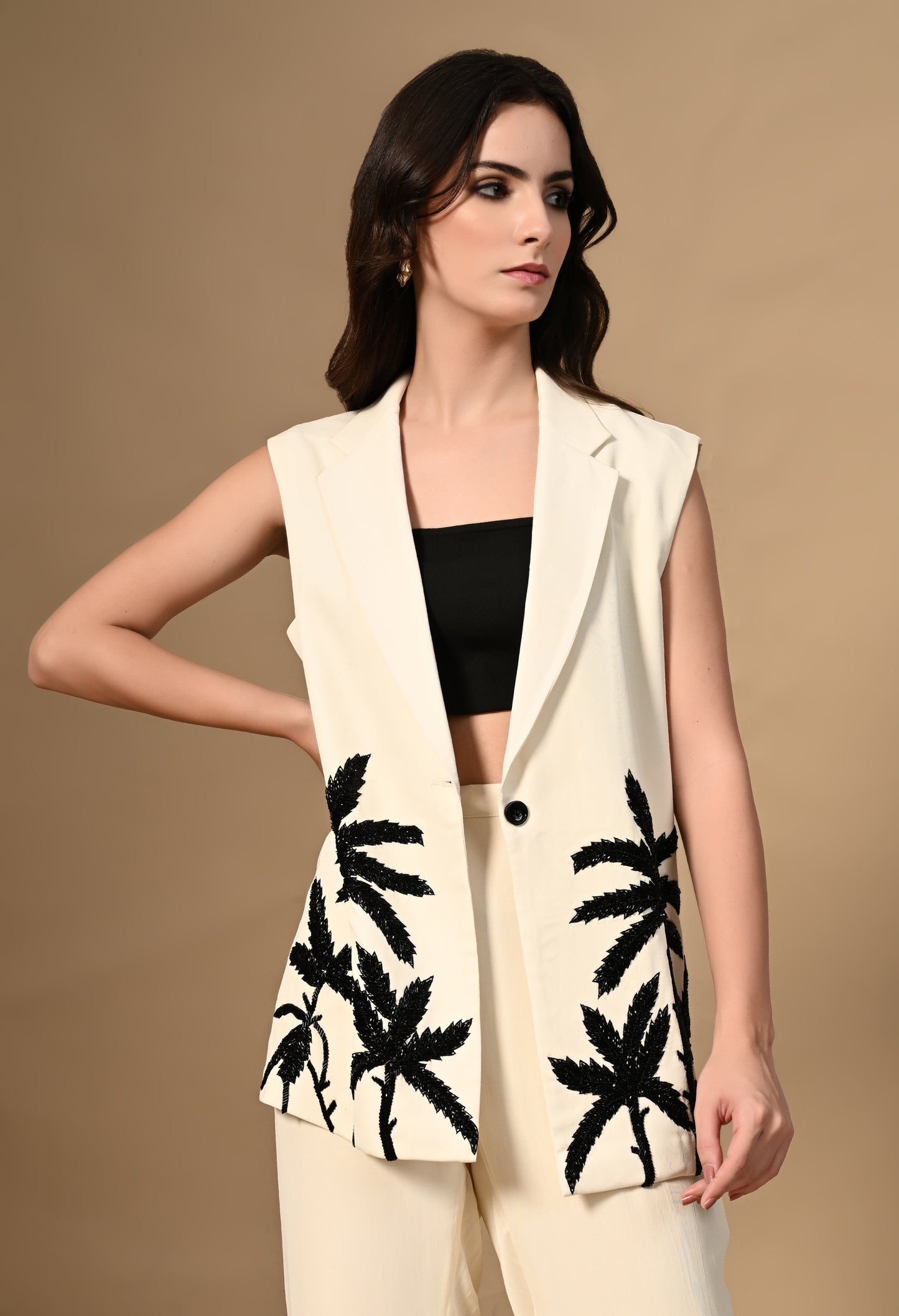 Palm Tree Pant Suit