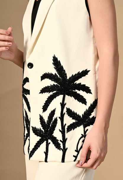 Palm Tree Pant Suit